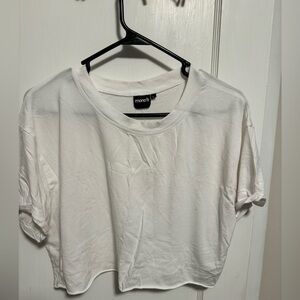 Size large white crop top